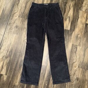 Aeropostale Women's Dark Blue Corduroy Straight Leg Pants Size 8